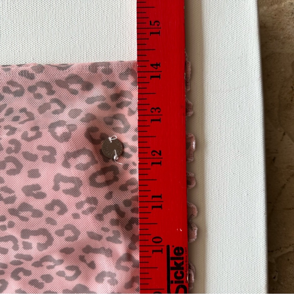 Justice High Neck Pink Leopard Print Kids Shirt Sz 10 Ruffle Hem Mesh Top Layer - Picture 4 of 7